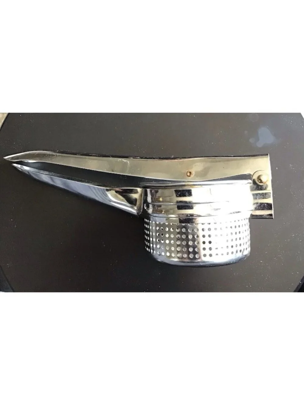Vtg Large Capacity Stainless Steel Potato Vegetable Fruits Ricer